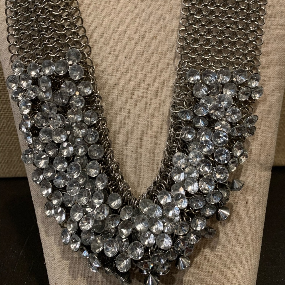 Crystal Statement Necklace - image 1